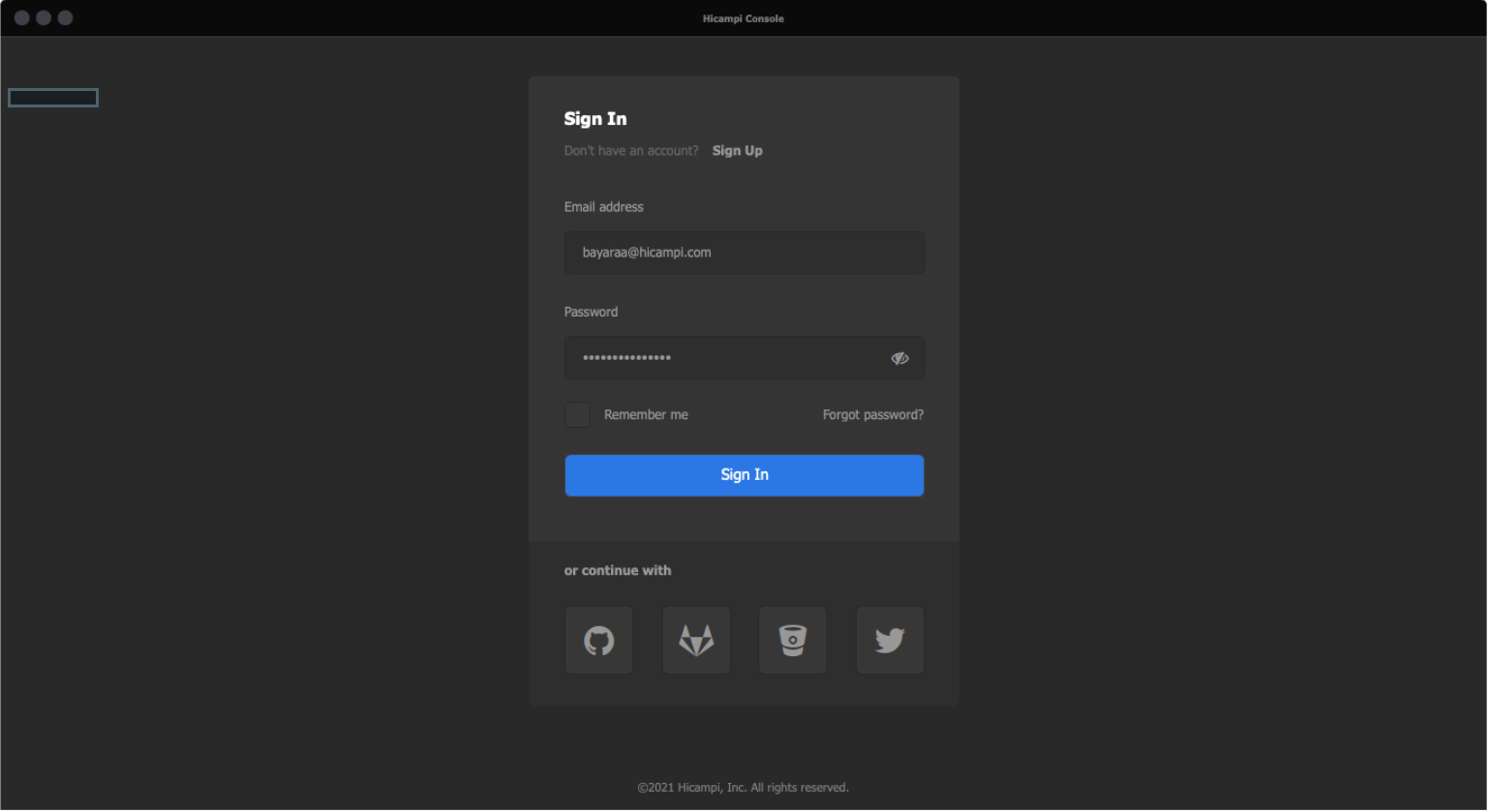Aircampi Console for Desktop
