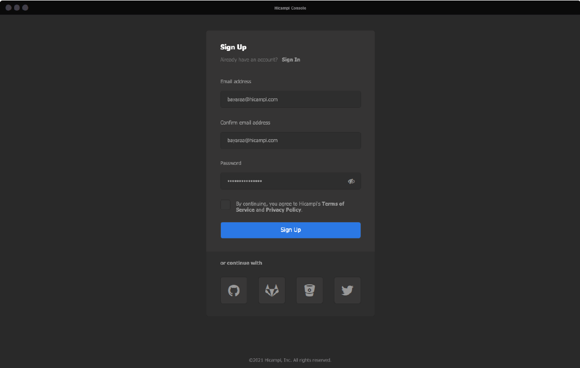 Aircampi Console for Desktop
