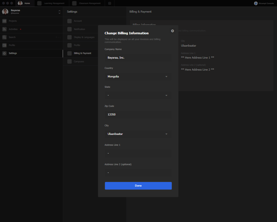 Aircampi Console for Desktop