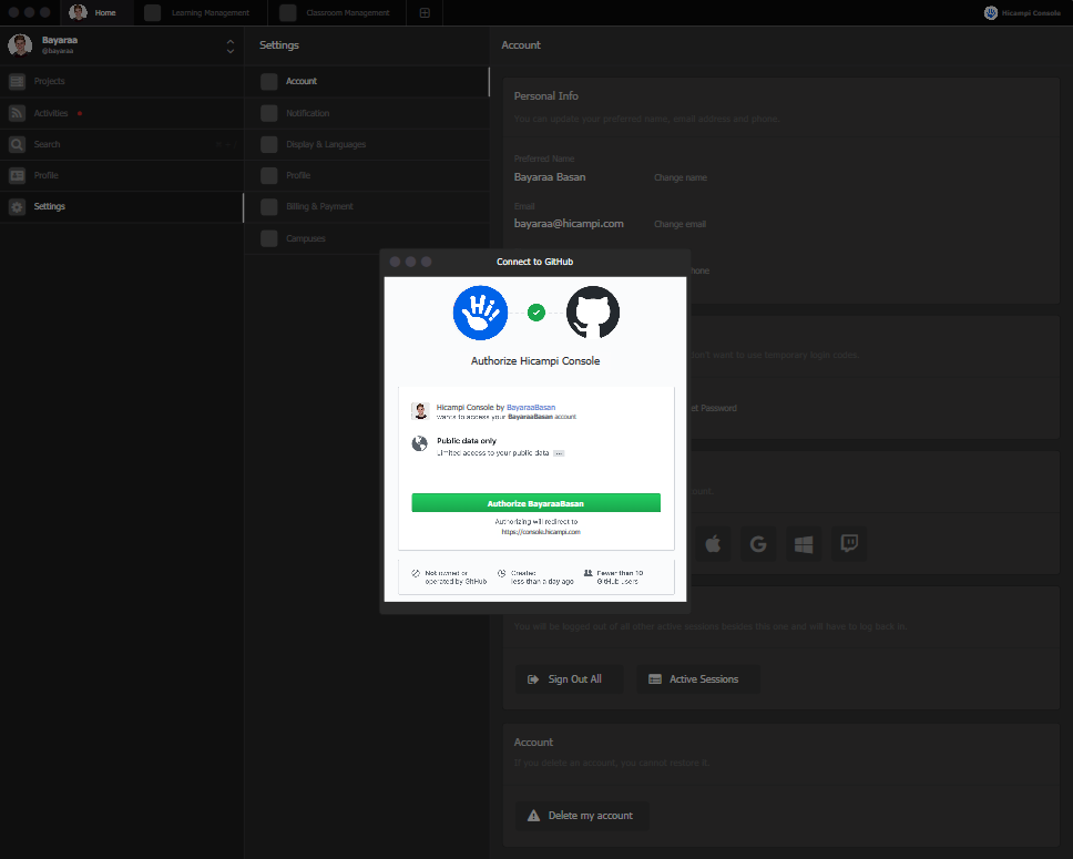 Aircampi Console for Desktop