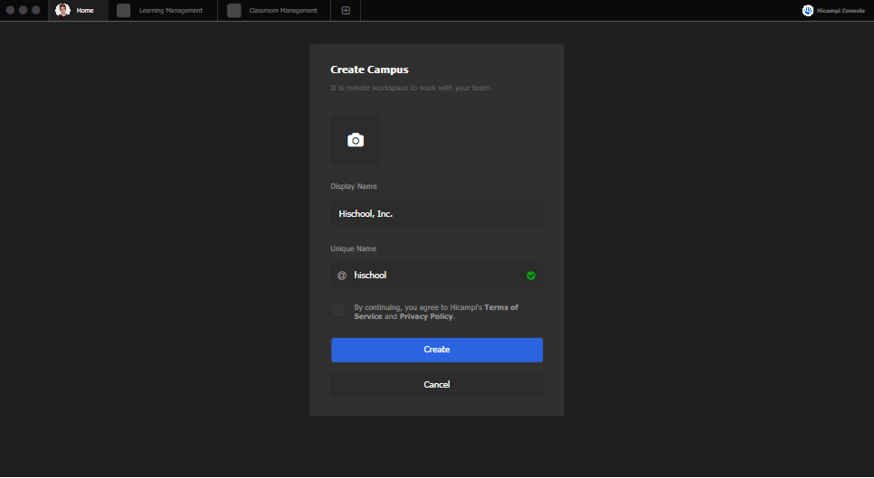 Aircampi Console for Desktop