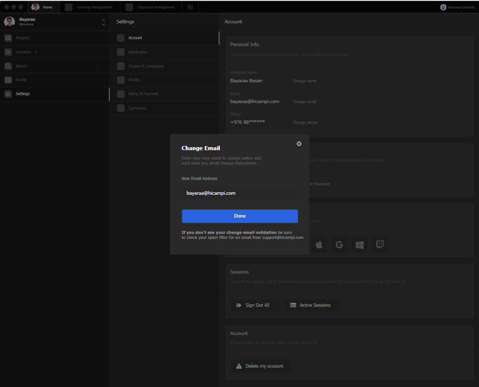 Aircampi Console for Desktop