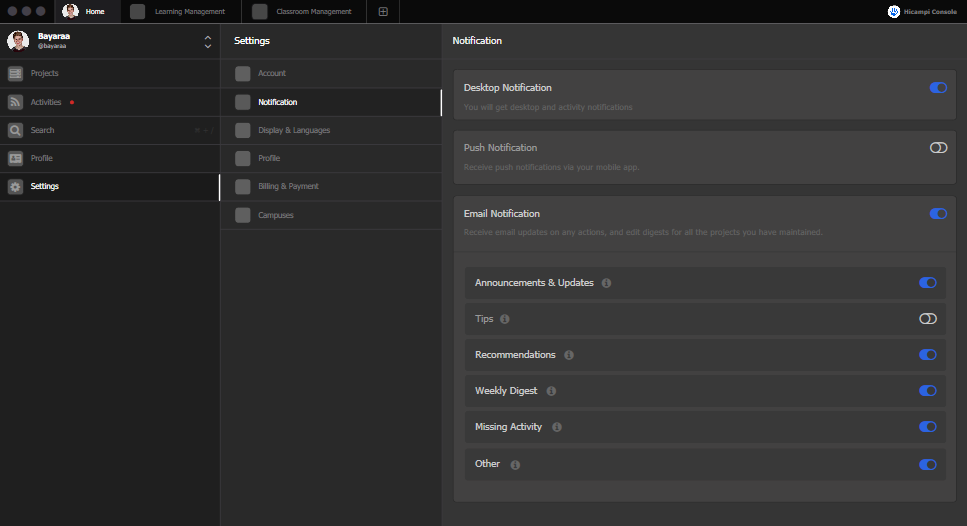 Aircampi Console for Desktop